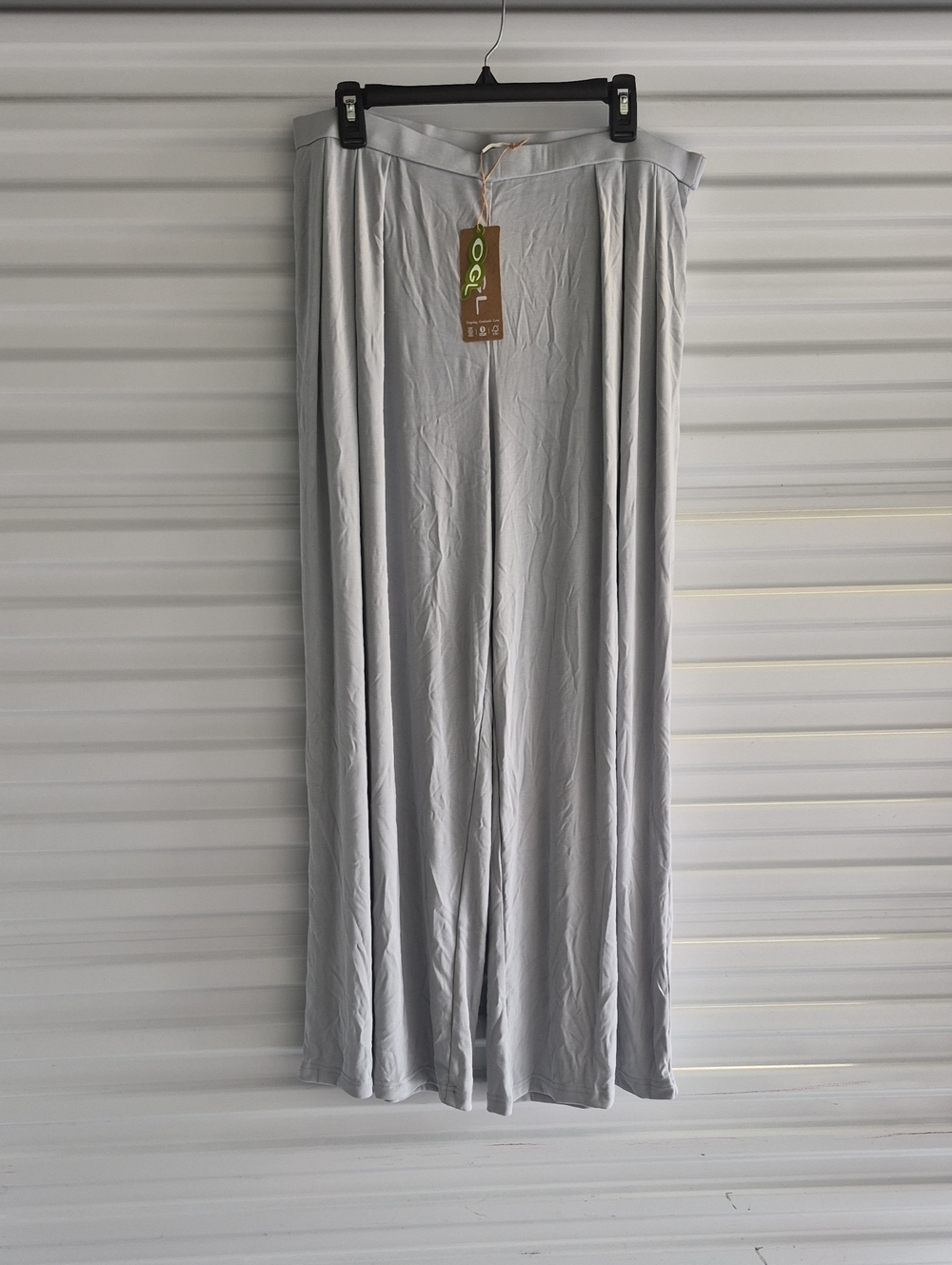 OGL Mid Rise Pleated Wide Leg Palazzo Pant with Pockets XL Oragnic